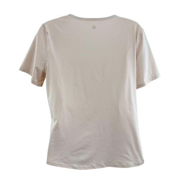 Lululemon Do The Daily Twist Front Short Sleeve Shirt Holistic White Size 12 - Picture 5 of 7